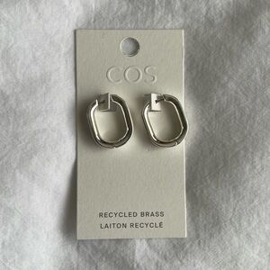 Cos silver hoop earrings New